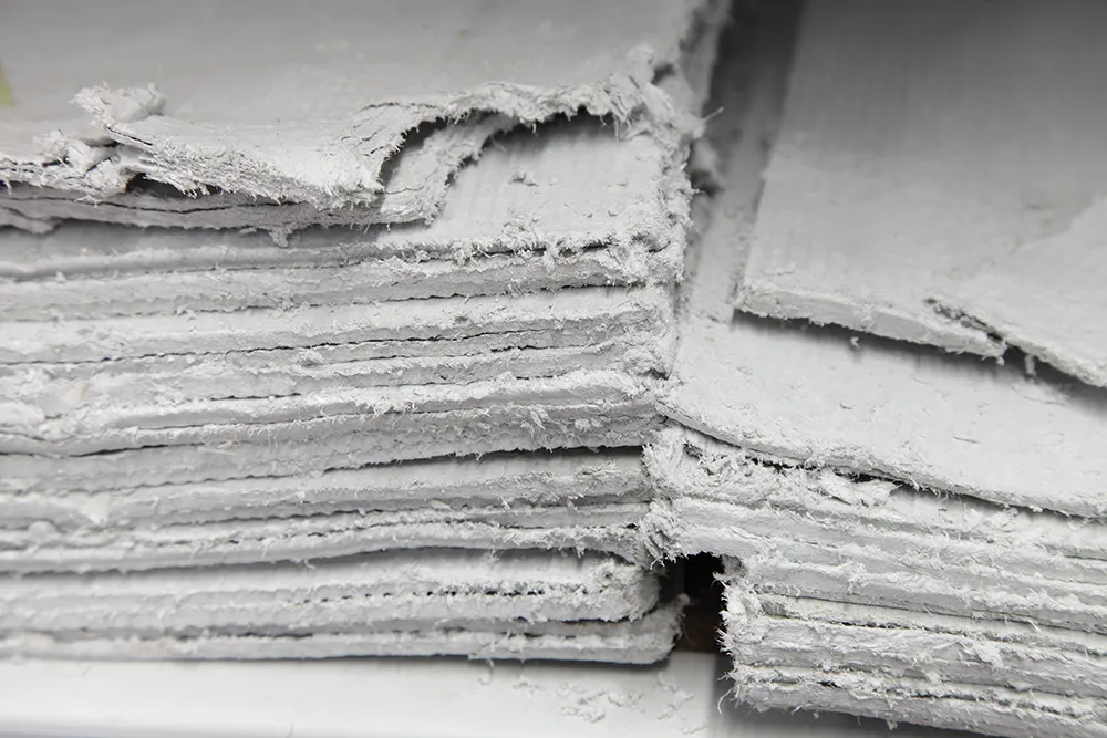 Asbestos fibreboard has been used for were used as wall and ceiling panels, particularly in areas of high humidity